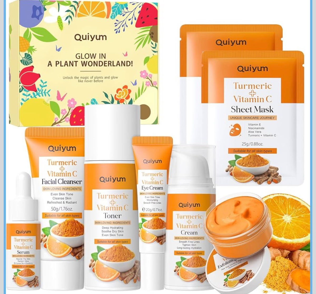 Turmeric + Vitamin C Complete Glow Skincare Set