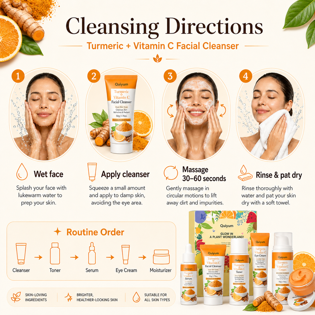 Turmeric + Vitamin C Complete Glow Skincare Set